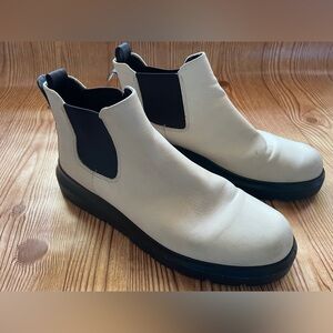 Ecco Ankle Boots Hydro Max Leather Women’s Comfort White / Cream EU 40 US 9/9.5